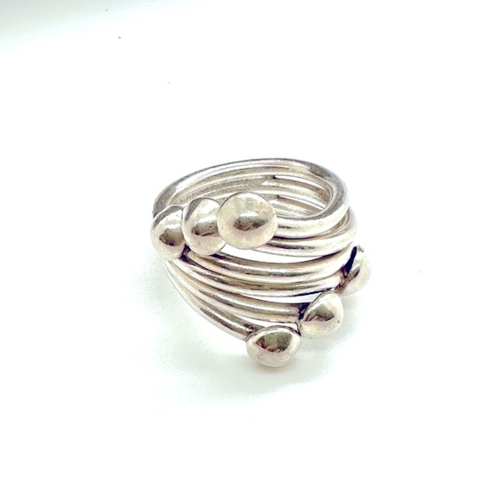 Vintage Sterling Silver Modernist Ring